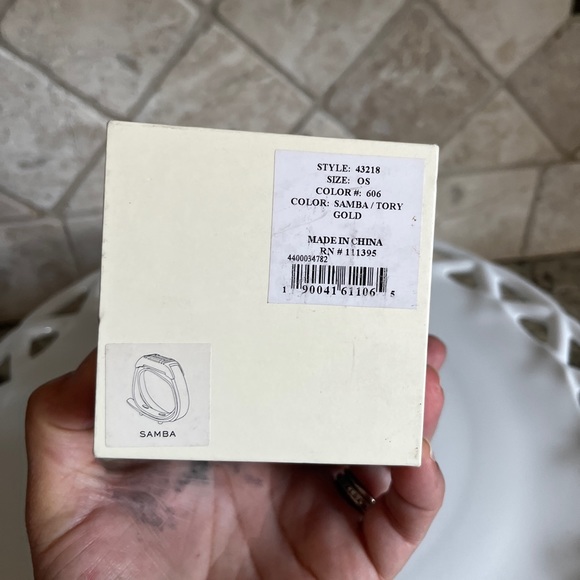 NWT Tory Burch Orange Leather Double Wrap Bracelet or Fitbit Strap - Picture 10 of 11